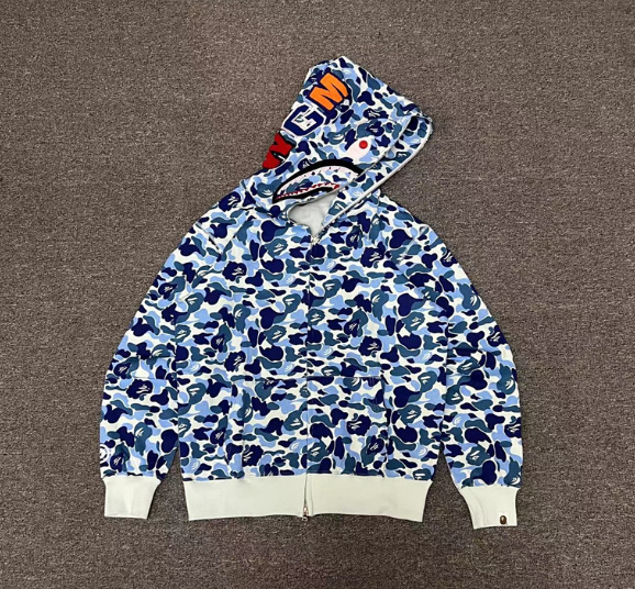 Moletom Bape Shark Camo Blue Express