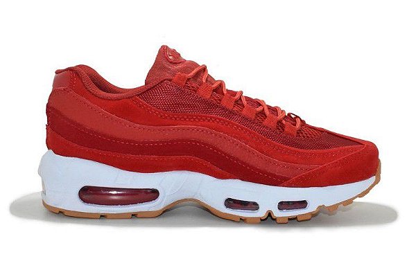air max 95 branco e vermelho