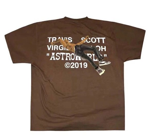 Camiseta Travis Scott Merch 'Astroworld 2019' Marrom - ENCOMENDA