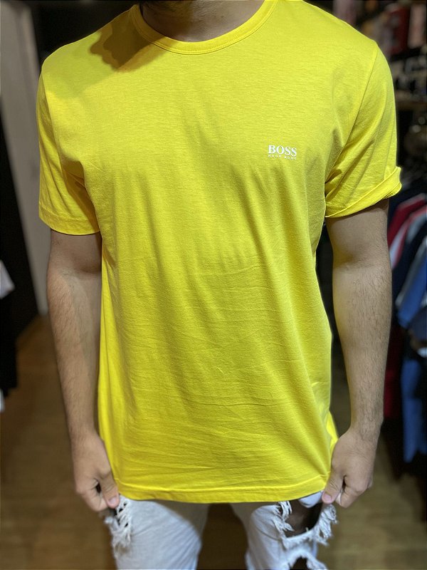 Camiseta Hugo Boss Masculina Basic Original Amarela - Rabello Store -  Tênis, Vestuários, Lifestyle e muito mais