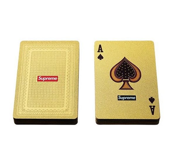 Supreme - Baralho Playing Cards 'Deck of Poker' Dourado - ENCOMENDA