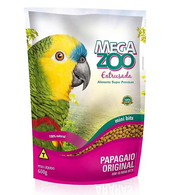 Megazoo Ext Papagaios Regular AM16 600g