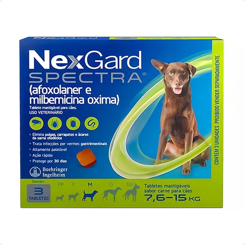 ECTO+ENDO NEXGARD SPECTRA 7,6-15KG 3C 1X3UN