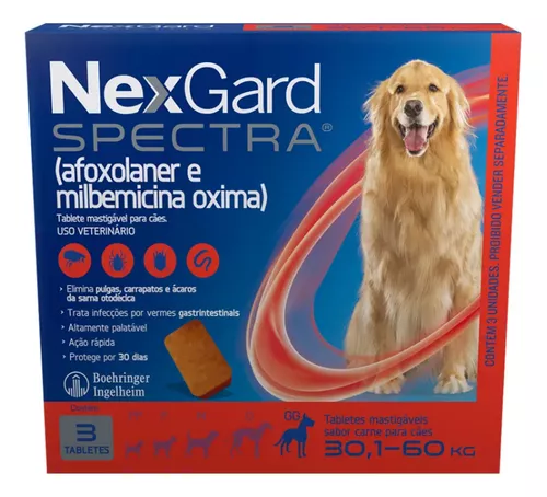 ECTO+ENDO NEXGARD SPECTRA 30,1-60KG 3C 1X3UN