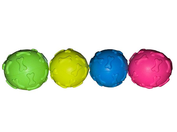 MORDEDOR DE BORRACHA PARA PETS MODELO BOLA 6.5 CM