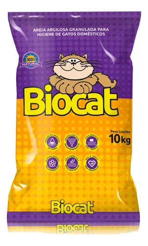 AREIA HIG P GATO BIOCAT NATURAL 10KG