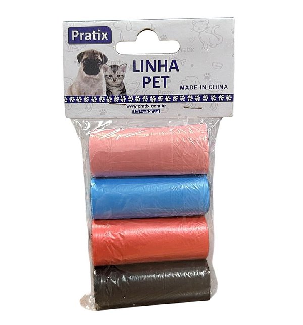 4 Refis Porta Caca Saquinhos Plasticos