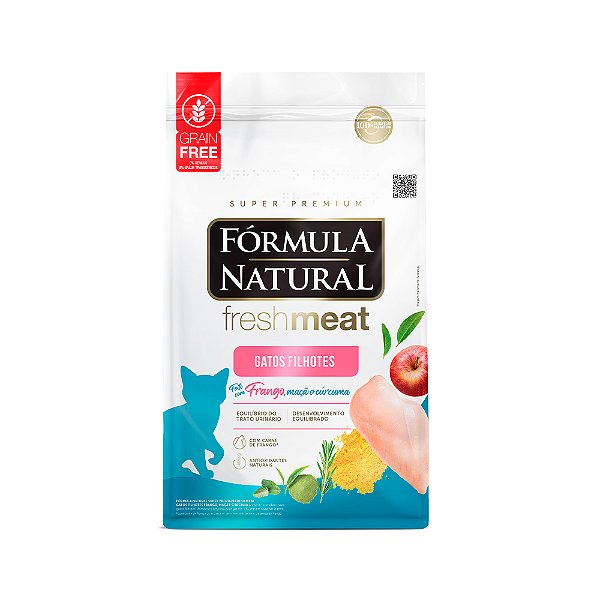 Ração Fórmula Natural Fresh Meat para Gatos Filhotes Sabor Frango 1kg