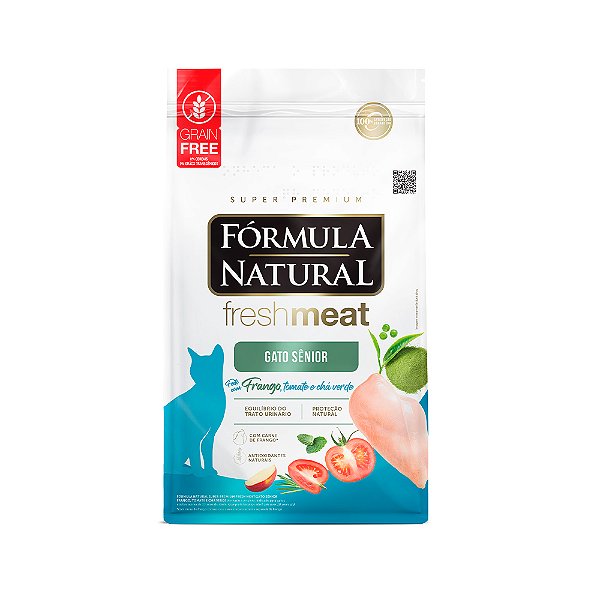 Ração Fórmula Natural Fresh Meat Sênior para Gatos Sabor Frango