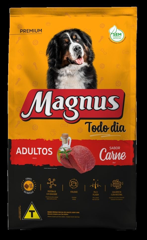 Magnus Ração Todo Dia Para Cães Adultos Médios E Grandes 15kg