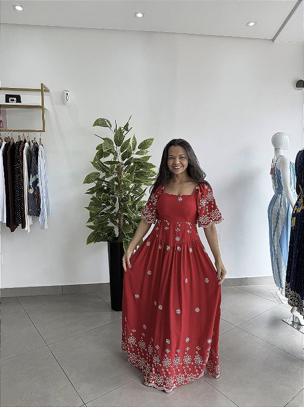 Vestido Bordado