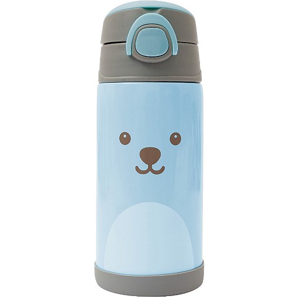 Garrafa Térmica Inox Gumy Azul 400ml - Buba
