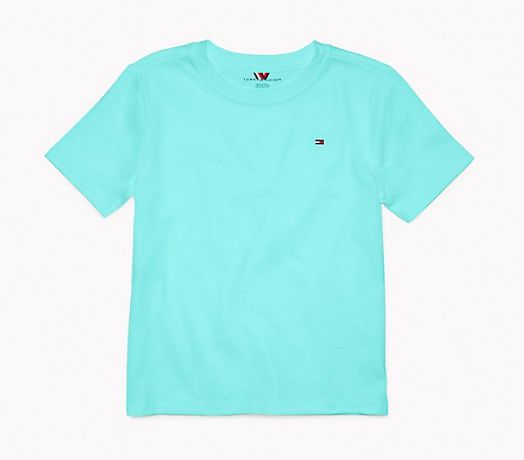 Camiseta algodão Azul Piscina - Tommy Hilfiger