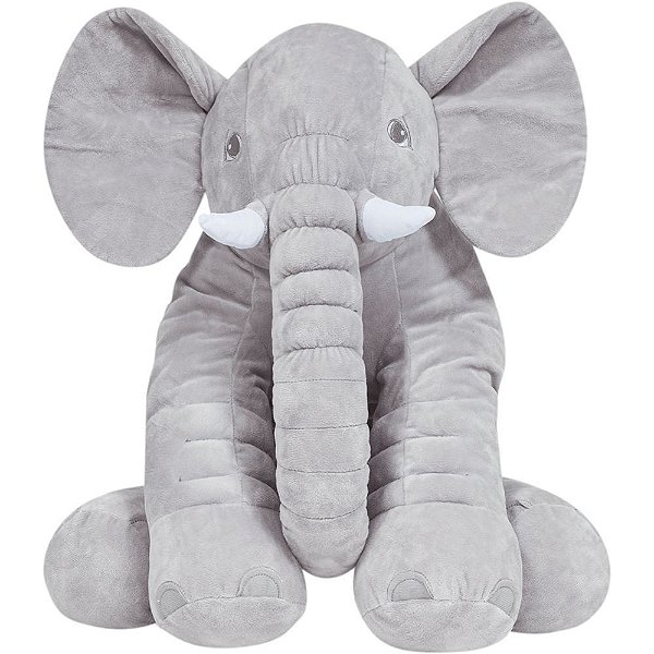 Almofada Elefante Gigante Cinza – Buba PERSONALIZADO COM NOME