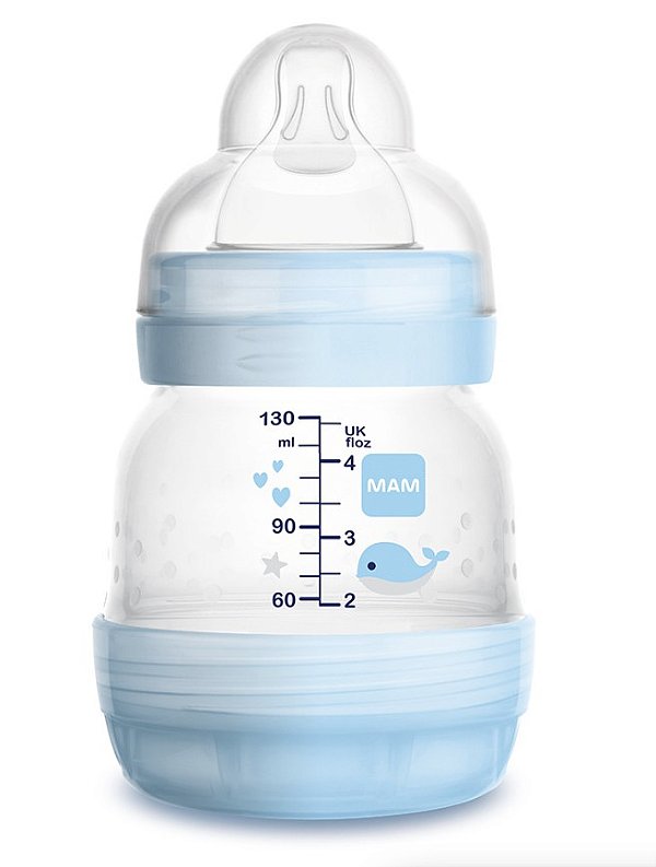 Mamadeira Easy Start Anticólica 130ml Azul - MAM