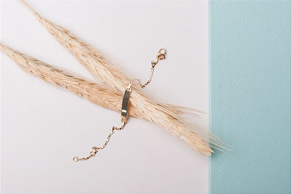 Pulseira Com Chapinha elo piastrine - Ushine