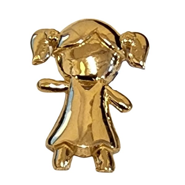 Pingente Menina Maria Chiquinha Maciça - Ushine