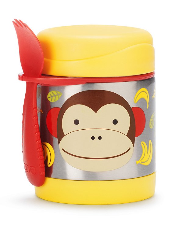 Pote Térmico Com Talher Zoo Macaco - Skip Hop