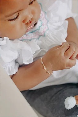 Pulseira Com Zircônias Rosa - Ushine