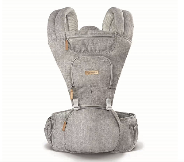 Canguru Para Bebê Hipseat Cinza - Fisher Price