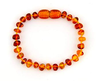 Pulseira Tornozeleira Ambar Conhaque - Âmbar Baby Care