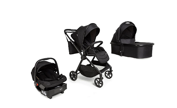 Kit Carrinho Bebê com Moises e Bebe Conforto Magnific TS 5 Em 1 - Safety 1st