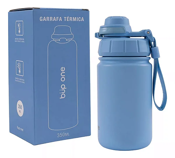 Garrafa Térmica 350ml Easy Open Azul Claro - Büp One