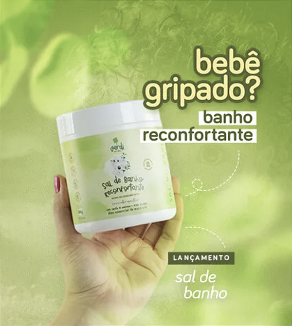 Sal de Banho Reconfortante com Sal de Magnésio - Verdi Natural