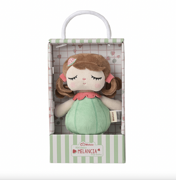 Boneca MINI Angela Frutas Melancia - Metoo (Personalizável com nome)