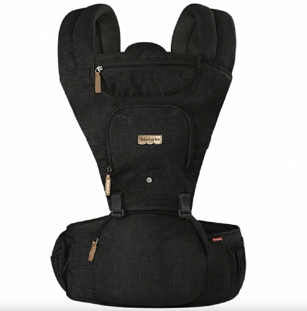 Canguru Para Bebê Hipseat Preto - Fisher Price