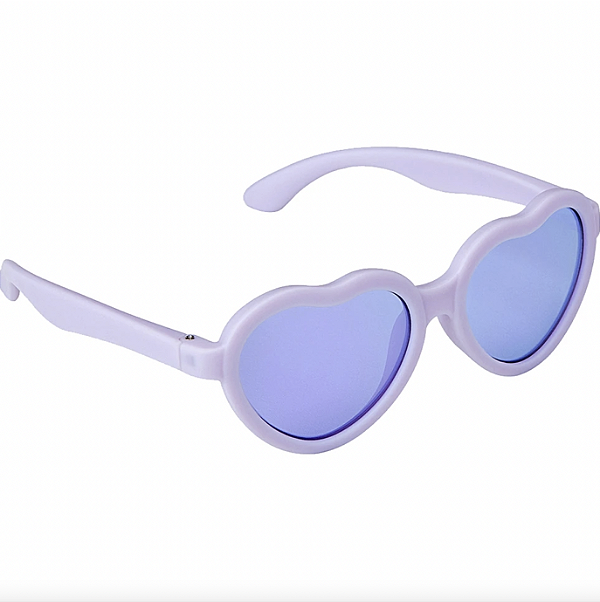 Óculos de Sol Coração Lilas (3 a 5 anos) - Buba