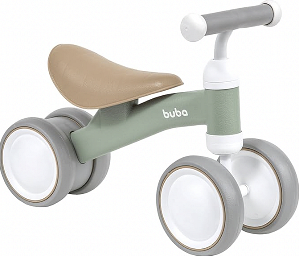 Bicicleta Equilíbrio 4 Rodas Verde - Buba