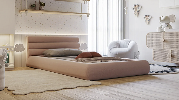 Cama Casal Montessoriana Gomos com colchão Espuma