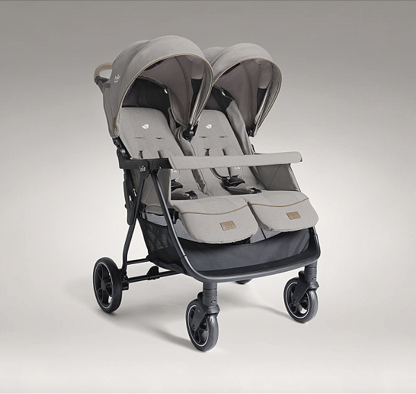 Carrinho De Bebê Para Gêmeos Estrella Cinza Maple - Joie