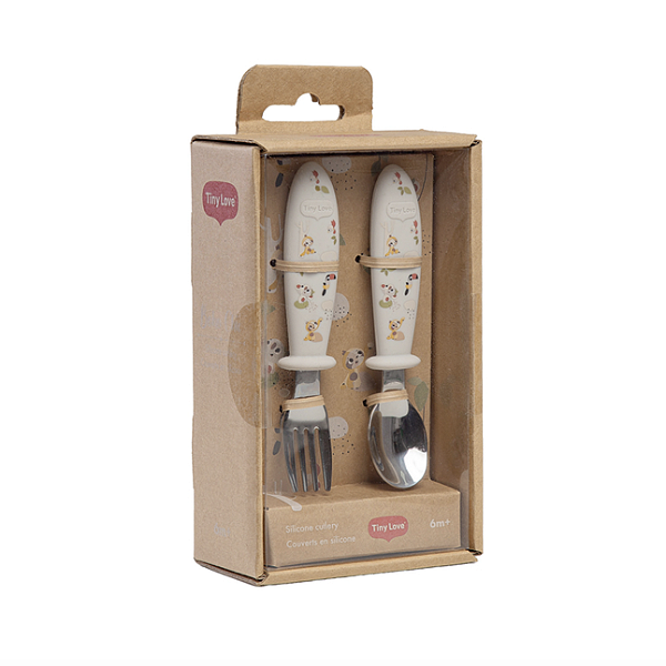 Talheres em Silicone Boho Chic - Tiny Love