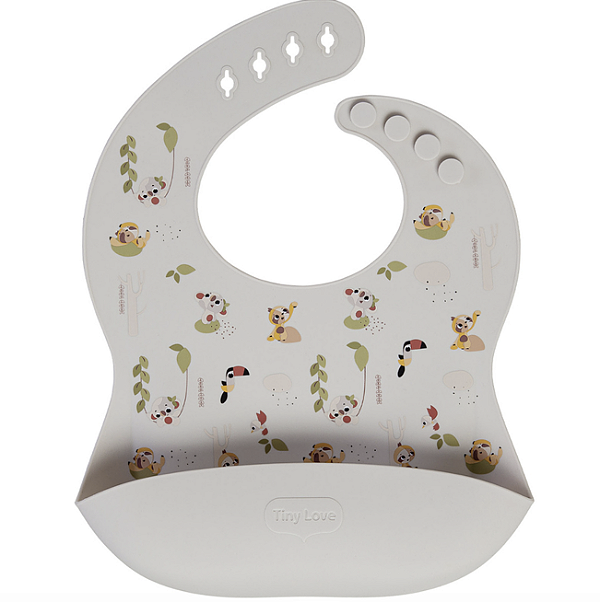 Babador em Silicone com pega migalhas Boho Chic - Tiny Love