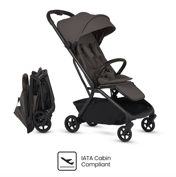 Carrinho De Bebê Compacto Nia Chocolate - Silver Cross