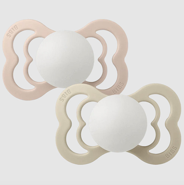 Kit 2 chupetas Supreme Brilha no Escuro Blush / Vanilla - Bibs