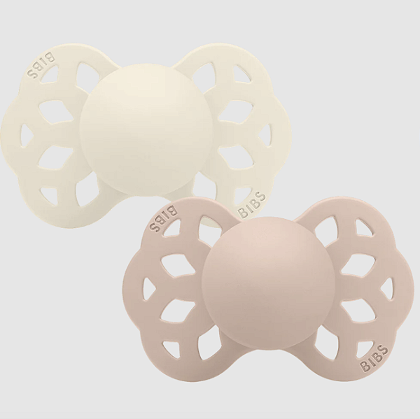 Kit 2 chupetas Infinity Ivory / Blush - Bibs