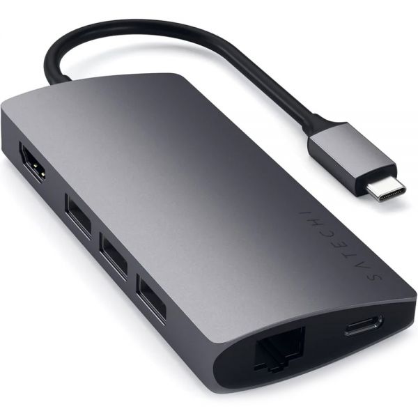 Adaptador Usb-C Satechi St-Tcma2S Aluminium Multiporta - Prata