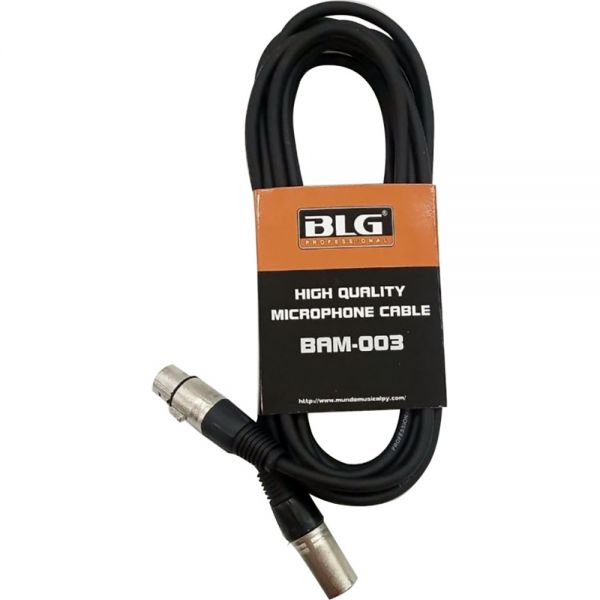 Cabo Blg Xlr Para Microfone Bam-003 Macho/Fêmea - 10 Metros