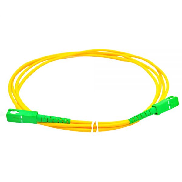 Cabo De Fibra Óptica Sc-Apc Para Sc-Apc Single Mode 3 Mm - 5 Metros