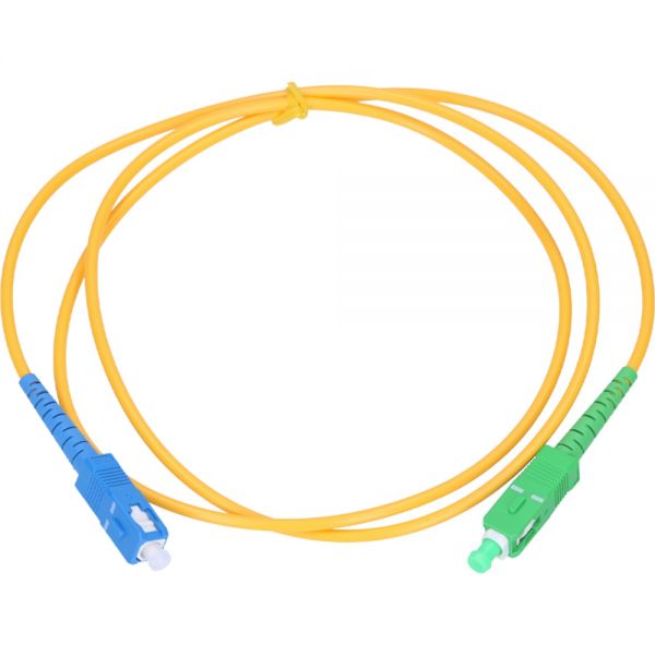 Cabo De Fibra Óptica Sc-Upc Para Sc-Apc Single Mode 3 Mm - 2 Metros