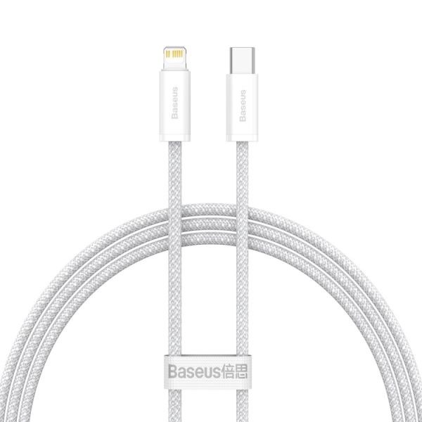 Cabo Usb-C A Lightning Baseus Cald000002 Dynamic 20 W - Branco 1 Metro