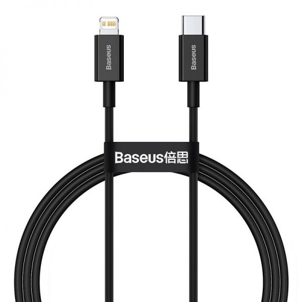 Cabo Usb-C A Lightning Baseus Catlys-A01 Superior 20 W - Preto 1 Metro