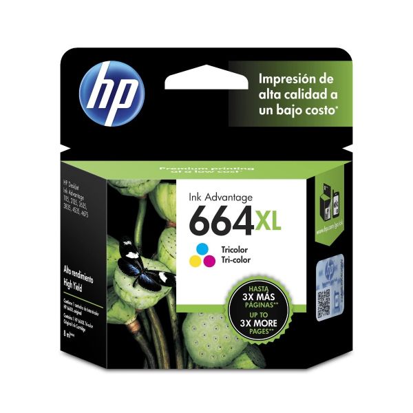 Cartucho De Tinta Hp 664Xl Cf6V30Al - Tricolor