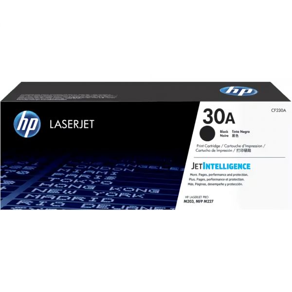 Cartucho De Toner Hp 30A Cf230A Para Impressoras Hp - Preto