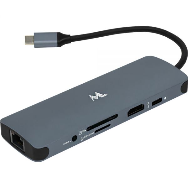 Hub Mtek Ds-91Tc 9 Em 1 Usb-C - Cinza