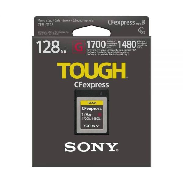 Memória Cfexpress Sony Tipo B 1700/1480 Mb/S 128 Gb