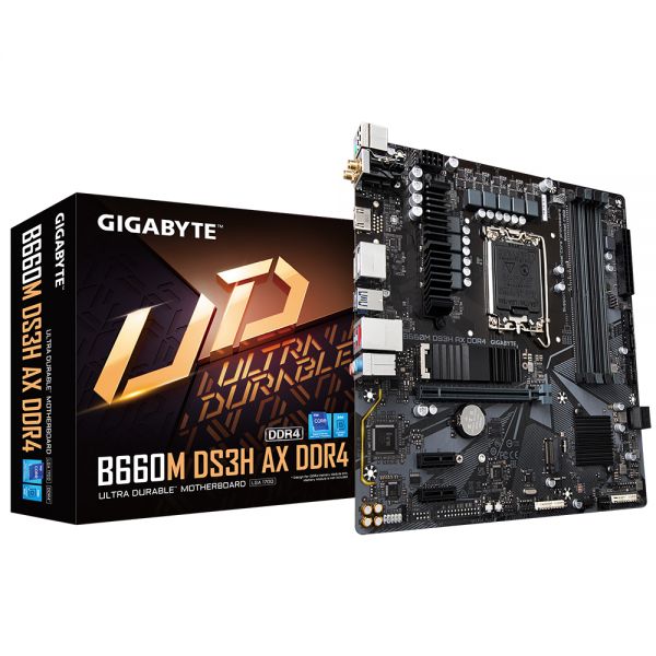 Placa Mãe Gigabyte B660M Ds3H Ax Wifi Lga 1700 Ddr4 Micro Atx